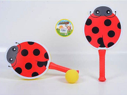 Fotoja e Raketë ping pong Adar Ladybug, e kuqe / e zezë