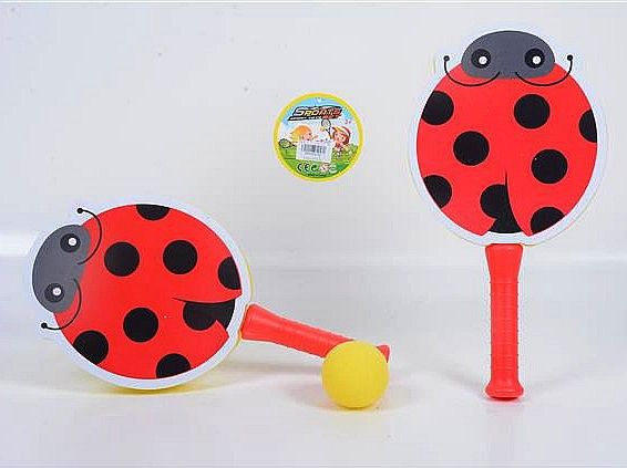 Fotoja e Raketë ping pong Adar Ladybug, e kuqe / e zezë