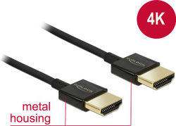 Fotoja e Kabllo Delock HDMI - HDMI, 1m, e zezë