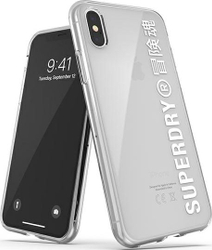 Fotoja e Mbrojtëse e pasme Superdry për iPhone X/Xs, e bardhë