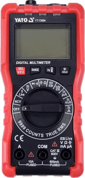 Fotoja e Metër digjitale Yato YT-73094, digjitale, e zezë/kuqe