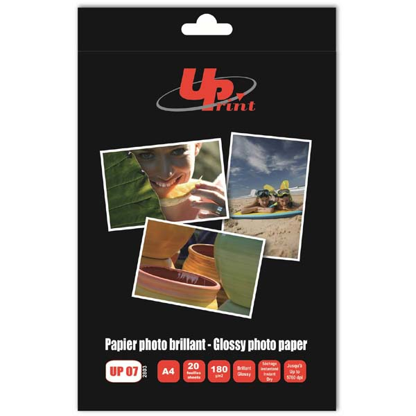 Fotoja e Letër fotografike UPrint për printer UP07, A4, 180g/m2, 20 fletë