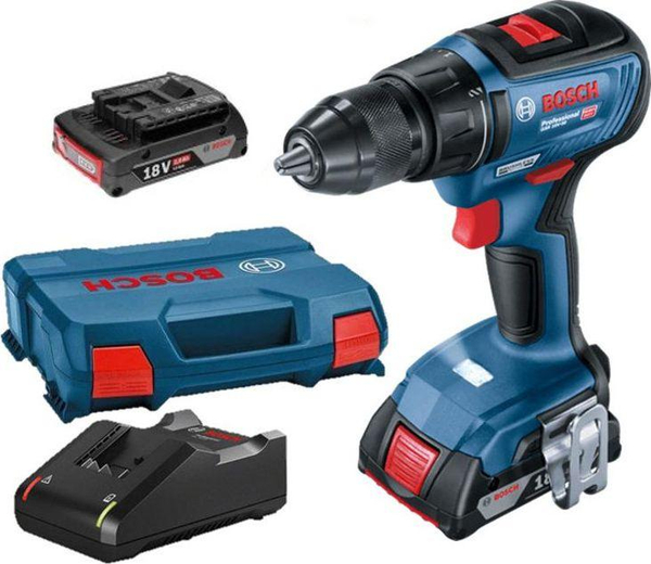 Fotoja e Vidues Bosch GSR 18V-50 06019H5000, 18 V, 2 bateri 2 Ah, i kaltër