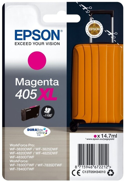 Fotoja e Ngjyrë për printim Epson C13T05H34010, Epson 405XL, Magenta