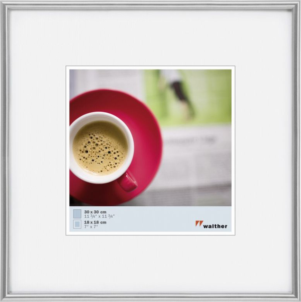 Fotoja e Kornizë fotografie Walther Galeria, 30 x 30, e argjendtë