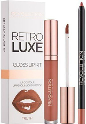 Fotoja e Set për buzë Revolution Retro Luxe Kits Metallic, 3 copë