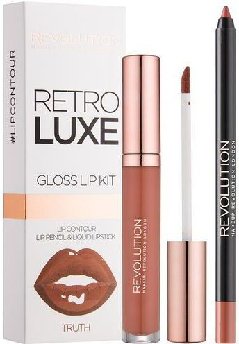 Fotoja e Set për buzë Revolution Retro Luxe Kits Metallic, 3 copë