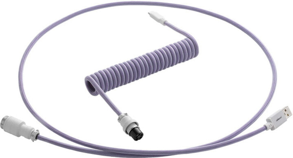 Fotoja e Kabllo spirale CableMod Pro, USB-C/USB-A, 1,5m, vjollcë