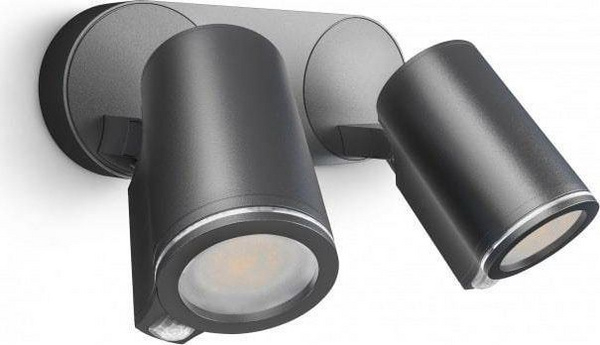 Fotoja e Llambë muri Steinel Spot DUO Connect, LED, 15V, e zezë