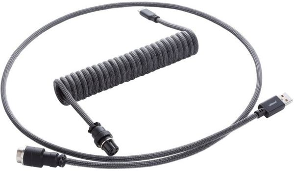 Fotoja e Kabllo spirale CableMod Pro, USB-C/USB-A, 1,5m, gri