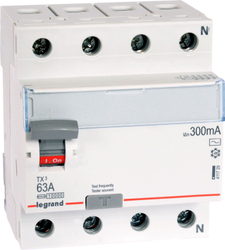 Fotoja e Ndërprerës diferencial Legrand RCD 4P 63A 0.3A tipi AC P304 - 411729