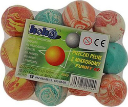 Fotoja e Set topa për fëmijë HOKO Ball Funny, 40 cm, 12 copë