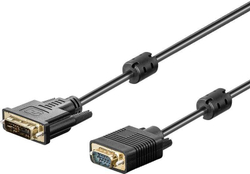 Fotoja e Kabllo Akyga AK-AV-03, DVI-I në D-Sub (VGA), 1.8m, e zezë