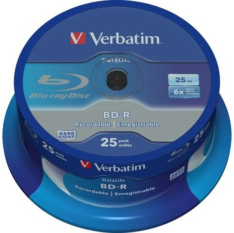 Fotoja e Disqe Verbatim BD-R, 6x, 25GB, 25 copë