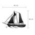 Fotoja e Dekor metalik Decortie Sail, (55 x 40cm), Picture 3
