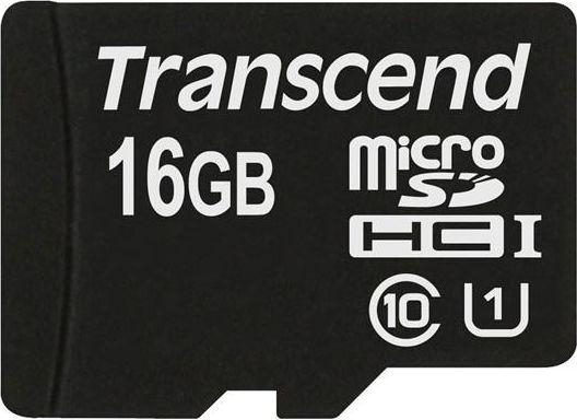 Fotoja e Kartë memorie Transcend Premium MicroSDHC, 16GB, Cl. 10 UHS-I/U1