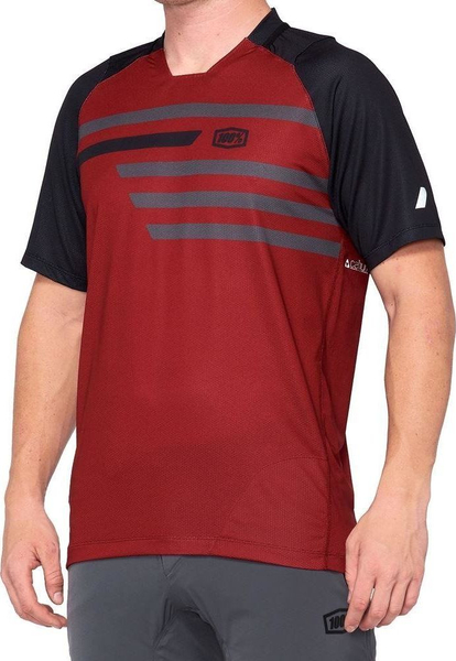 Fotoja e Maicë 100% CELIUM Jersey, mëngë të shkurtra, XL, e kuqe