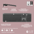 Fotoja e Set tastierë dhe maus Logitech Signature Slim MK950, i hirtë, Picture 9