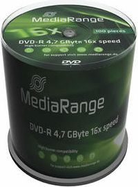 Fotoja e Set i DVD-R MediaRange MR442, 4.7GB, 16x, 100 copë