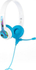 Fotoja e Kufje BuddyPhones StudyBuddy me mikrofon (BP-SB-BLUE-01), të bardha / kaltra, Picture 3
