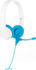 Fotoja e Kufje BuddyPhones StudyBuddy me mikrofon (BP-SB-BLUE-01), të bardha / kaltra, Picture 4