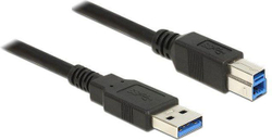 Fotoja e Kabllo Delock USB-A në USB-B, 5m, e zezë