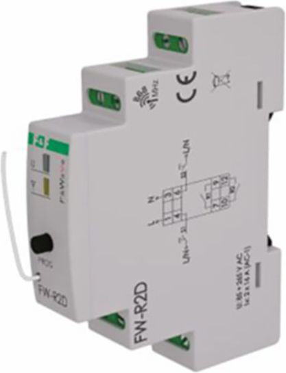 Fotoja e Rele elektrike bistabile F&F FW-R2D, 85-265V AC/DC, gri