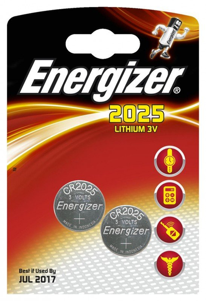 Fotoja e Set bateri litium Energizer CR2025, 165mAh, 2 copë