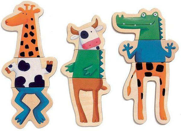 Fotoja e Puzzle të drurit Djeco - Animals, 24 copë