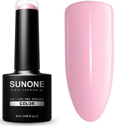 Fotoja e Xhel për thonjë Sunone UV/LED, hybrid varnish R05 Rosana 5ml, rozë