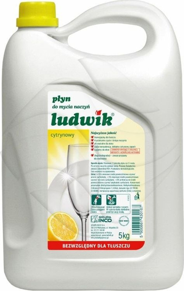 Fotoja e Lëng për larje enësh Ludwik Lemon, 5L