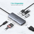 Fotoja e Hub multifunksional Choetech HUB-M19, 7in1, 3x USB-A 3.0, HDMI 4K, PD 100W, lexues i kartës, Picture 7