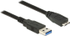 Fotoja e Kabllo Delock USB-A - microUSB, 1.5m, i zi, Picture 1