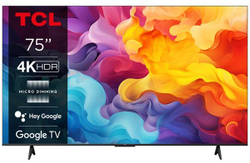 Fotoja e Televizor TCL 75P61B, 75", LED 4K UHD, i zi