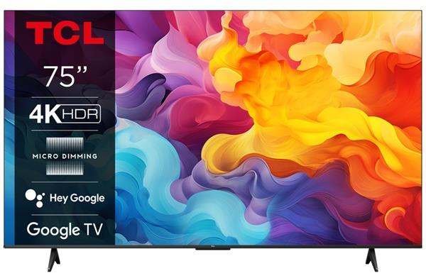 Fotoja e Televizor TCL 75P61B, 75", LED 4K UHD, i zi