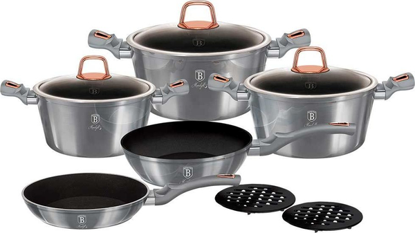 Fotoja e Set enë gatimi Berlinger Haus, Moonligt Metallic, 10 copë