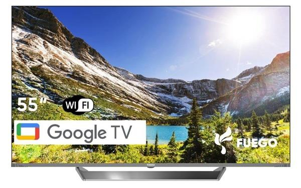 Fotoja e Televizor Fuego 55CH844GTV, QLED, 55", 4K Ultra HD, i hirtë