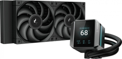 Fotoja e Ftohës me ujë DeepCool MYSTIQUE 240, 12 cm, 2.8" LCD, i zi