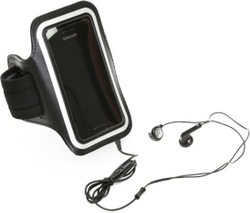 Fotoja e Mbrojtëse Platinet Sport Armband për telefon, e zezë (POSB)