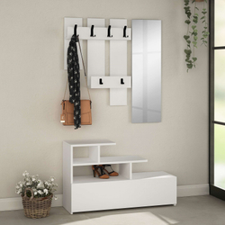 Fotoja e Paradhomë Decortie Vesty, 100 x 30 x 61 cm, e bardhë