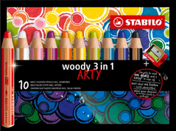 Fotoja e Ngjyra Stabilo Woody Arty, 10 copë