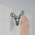 Fotoja e Varëse rrobash Decortie Deer, 60x74cm, e zezë, Picture 2