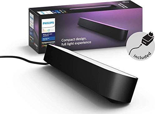 Fotoja e Llambë tavoline Philips, me portë USB, e zezë