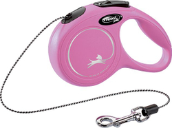 Fotoja e Zinxhir automatik për qen Flexi Classic, XS, 3m, rozë