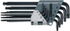 Fotoja e Set çelësash Teng Tools Torx L-type T8 - T40, Picture 1