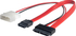 Fotoja e Kabllo Akyga SATA - SATA Slimline + Molex, 0.2m, e kuqe, Picture 1