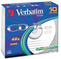 Fotoja e Set i CD-R Verbatim 43415, 700MB, 48x, 10 copë