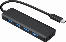 Fotoja e Shpërndarës USB Hub Gembird, i zi