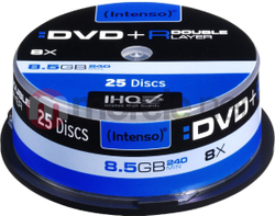 Fotoja e Disk DVD Intenso DVD+R DL 8.5 GB 8x, 25 copë