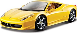 Fotoja e Makinë lodër Bburago Ferrari 458 Italia, e verdhë